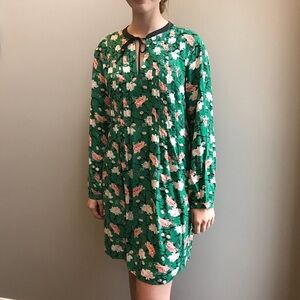 ♥️Old Navy Green Floral Dress Size M
